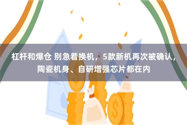 杠杆和爆仓 别急着换机，5款新机再次被确认，陶瓷机身、自研增强芯片都在内