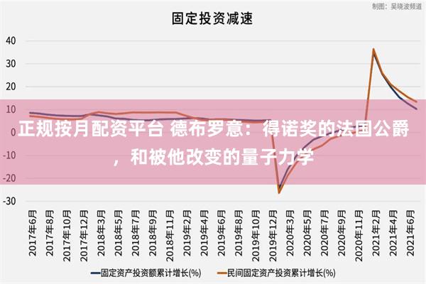 正规按月配资平台 德布罗意：得诺奖的法国公爵，和被他改变的量子力学